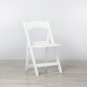 Outdoor Folding Resin Chair - White Outdoor Folding Resin Chair - White