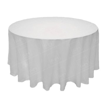 118 inch Round White Tablecloth (for 5ft/5ft6) 118 inch Round White Tablecloth (for 5ft/5ft6)