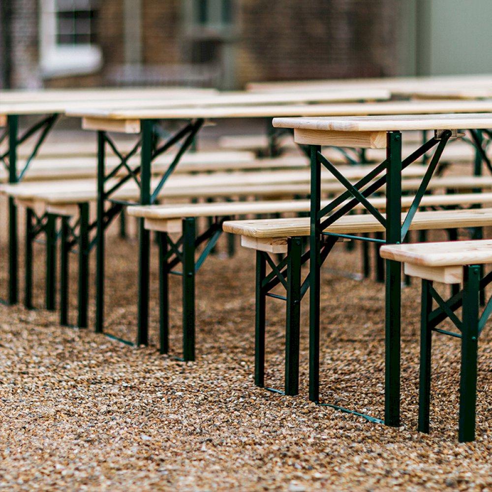 Hundreds of beer bench sets in stock ready for immediate delivery.