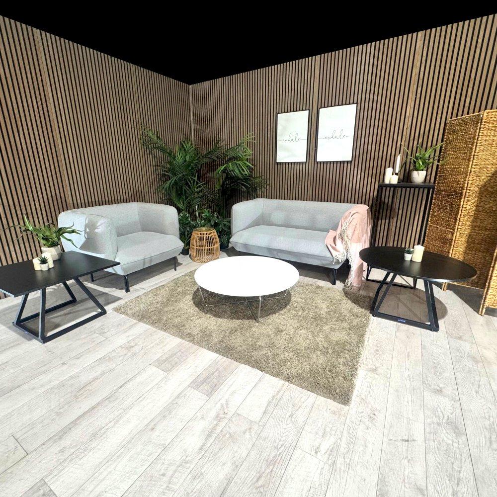 Dove Soft Seating with Dallas and Conic Tables