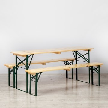 Beer Table & Bench Set (1800 x 500 Slimline) Beer Table & Bench Set (1800 x 500 Slimline)