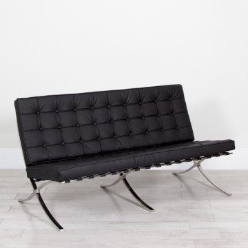 Black Barcelona Style Sofa Black Barcelona Style Sofa