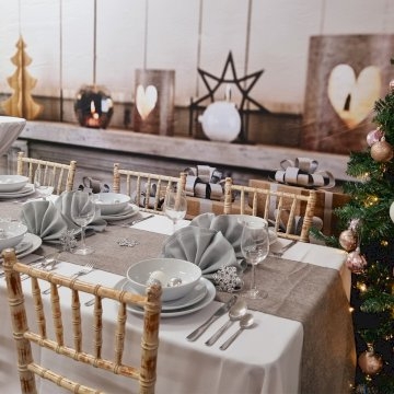 Rectangular Christmas for 12 - Chiavari Rectangular Christmas for 12 - Chiavari