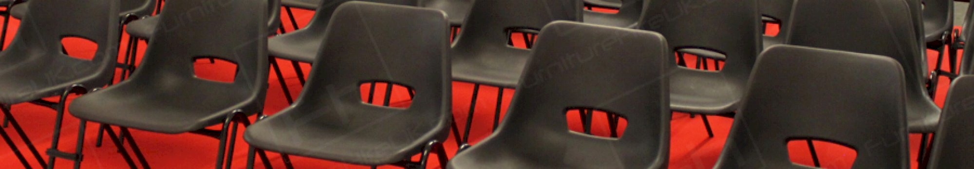 black polyprop chairs