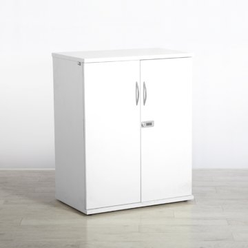 1000h Lockable Cupboard - White 1000h Lockable Cupboard - White