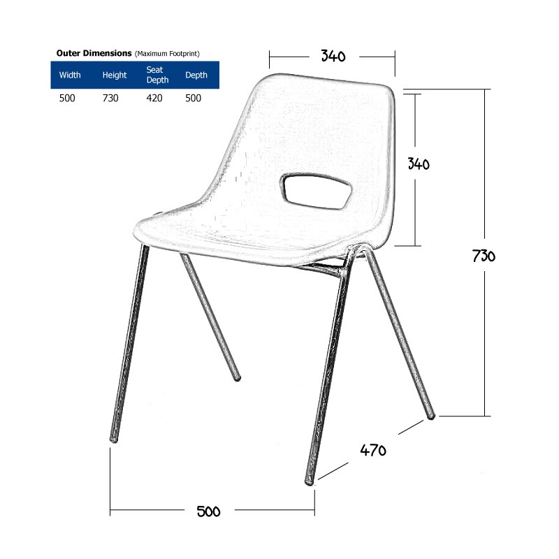 Plastic Chair Hire - Black Polyprop Chair Hire | London & UK